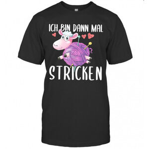 Unicorn Ich Bin Dann Mal Stricken T-Shirt